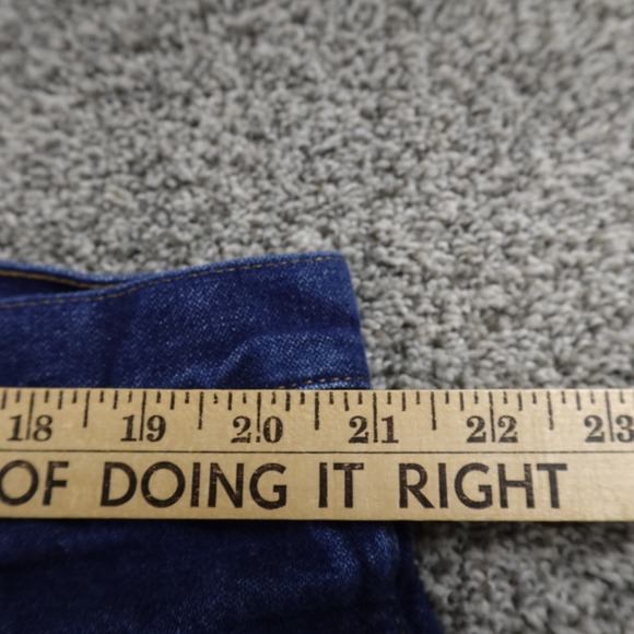 VTG Wrangler Jeans Mens 42X34 Dark Blue Denim Western Cowboy Cut Rodeo 13MWZ 90s - Picture 7 of 11